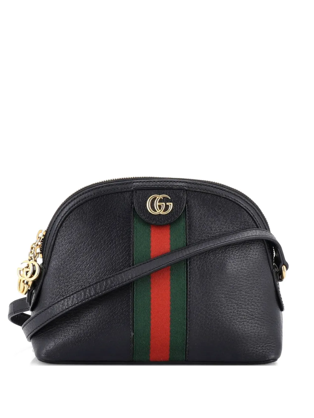 Gucci Pre-Owned Ophidia Dome Shoulder Bag Leather Small crossbody bag - Nero