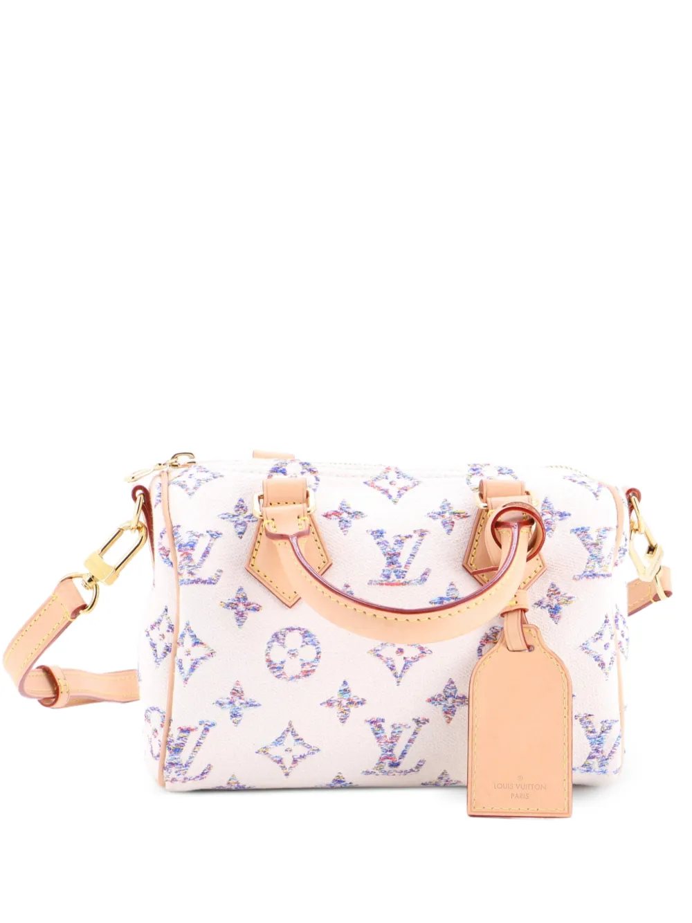 Louis Vuitton Pre-Owned Speedy Bandouliere Bag Multicolor Monogram Jacquard 20 travel bag - Bianco