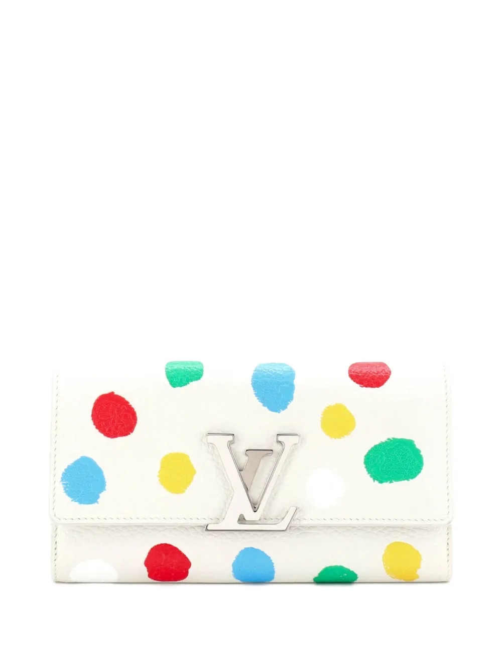 Louis Vuitton Pre-Owned Capucines Wallet Yayoi Kusama Painted Dots Taurillon Leather small wallets - Mehrfarbig