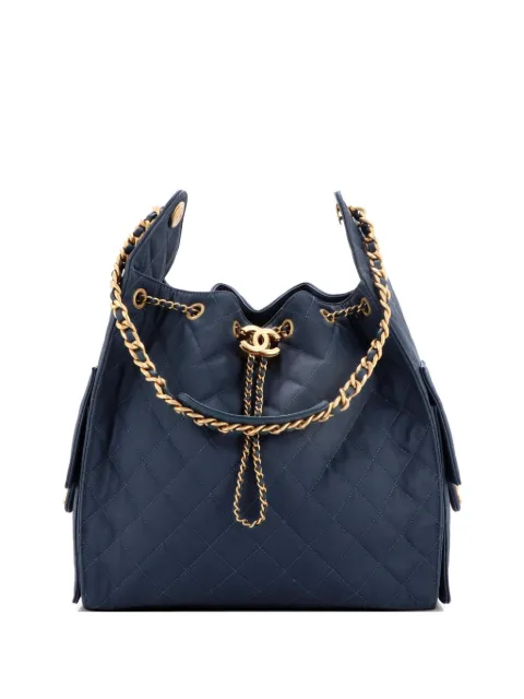 CHANEL Pre-Owned 25 Quilted Canvas Medium hobo bag