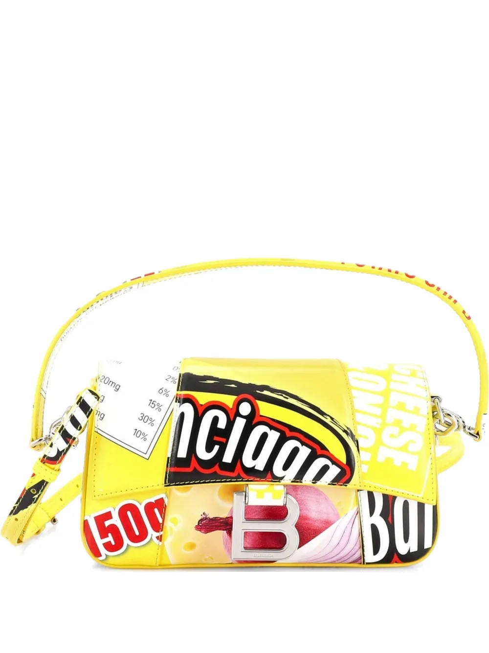 Balenciaga Pre-Owned Hourglass Sling Convertible Printed Leather Small shoulder bag - Mehrfarbig