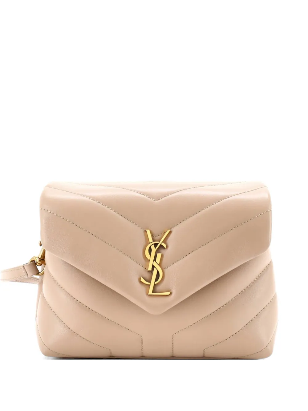 Saint Laurent Pre-Owned Loulou Shoulder Bag Matelasse Chevron Leather Toy crossbody bag - Toni neutri