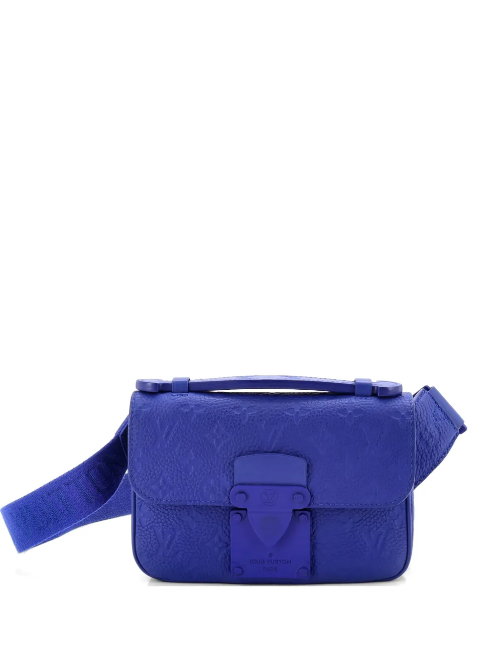 Louis Vuitton Pre-Owned S Lock Sling Bag Monogram Taurillon Leather crossbody bag - Blu