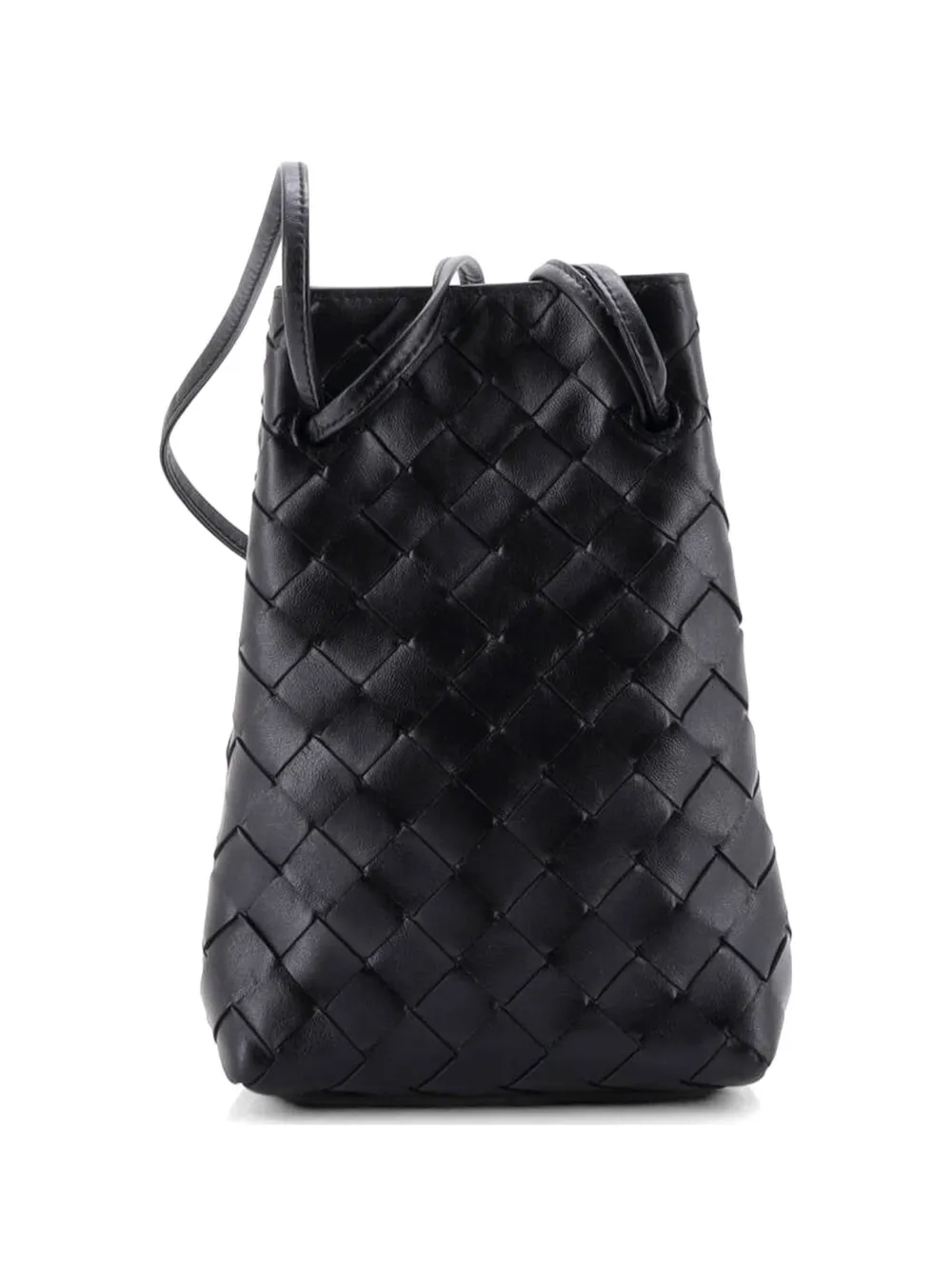 Bottega Veneta Pre-Owned Andiamo Phone Pouch Intrecciato Nappa clutch bag - Black