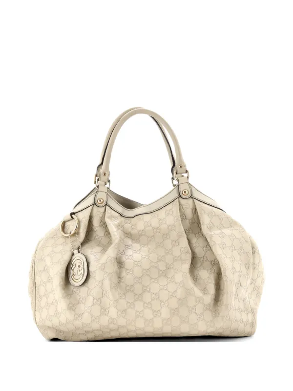 Gucci Pre-owned Sukey Guccissima Leather Large Tote Bag in Neutrals