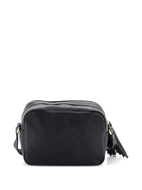 GUCCI ブラック キルティング ショルダーバッグ Gucci Pre-Owned ブロンディ NM カメラ ショルダーバッグ ダイアゴナル