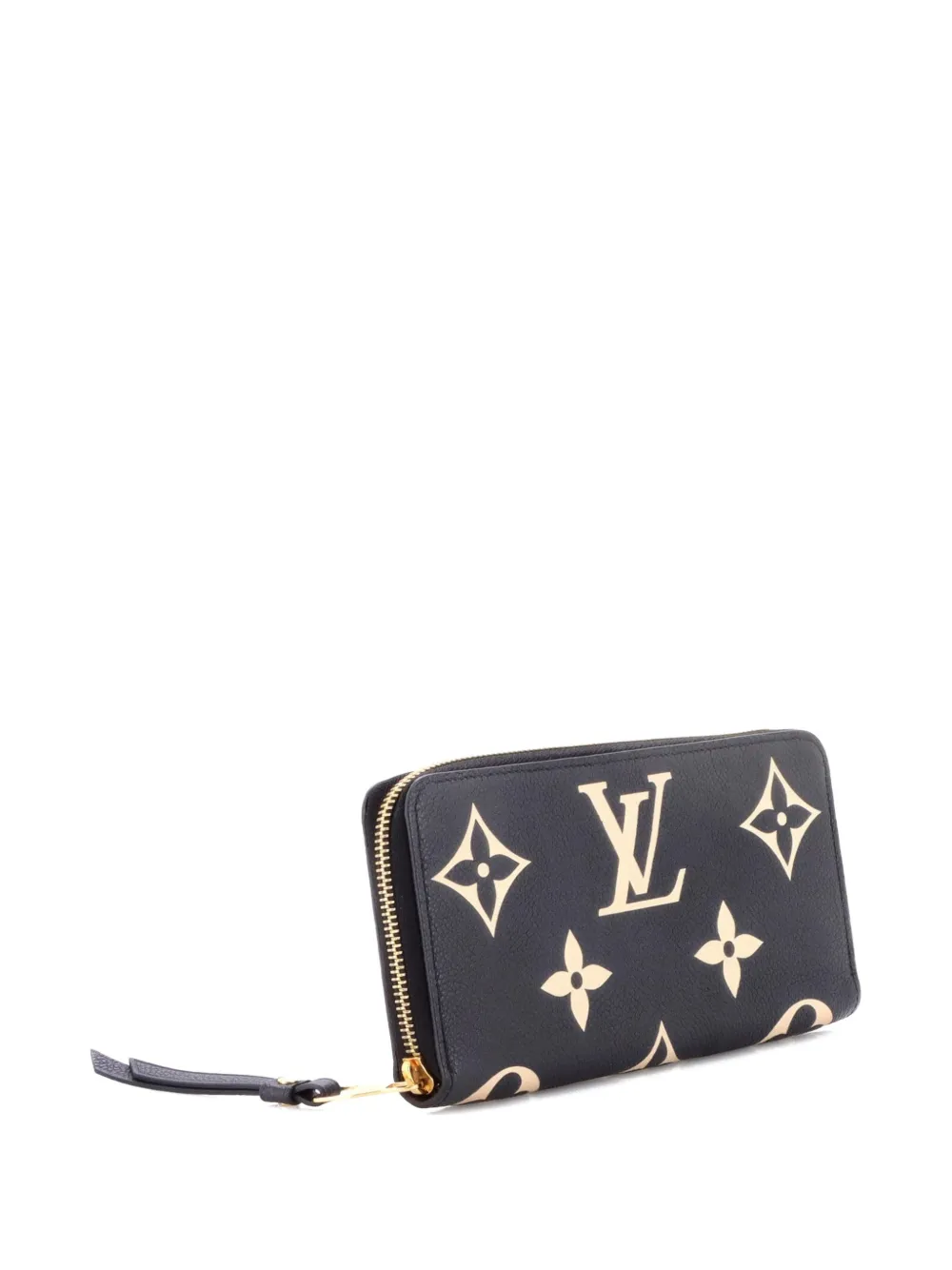  Louis Vuitton Pre-owned Cartera Zippy Wallet Pequeño De Piel Empreinte Con Motivo Monogram Giantbicolor - Negro 
