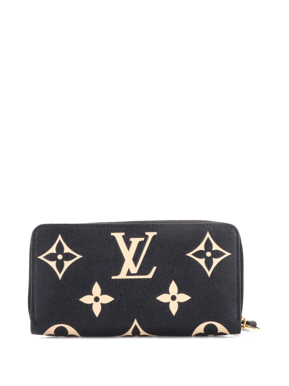  Louis Vuitton Pre-owned Cartera Zippy Wallet Pequeño De Piel Empreinte Con Motivo Monogram Giantbicolor - Negro 