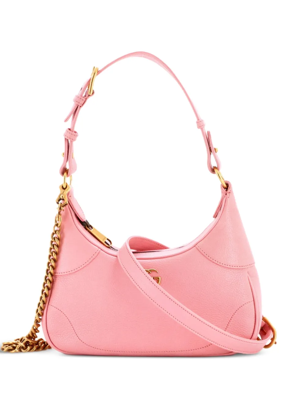 Gucci Pre-Owned Aphrodite Zip Shoulder Bag Leather Small hobo bag - Rosa