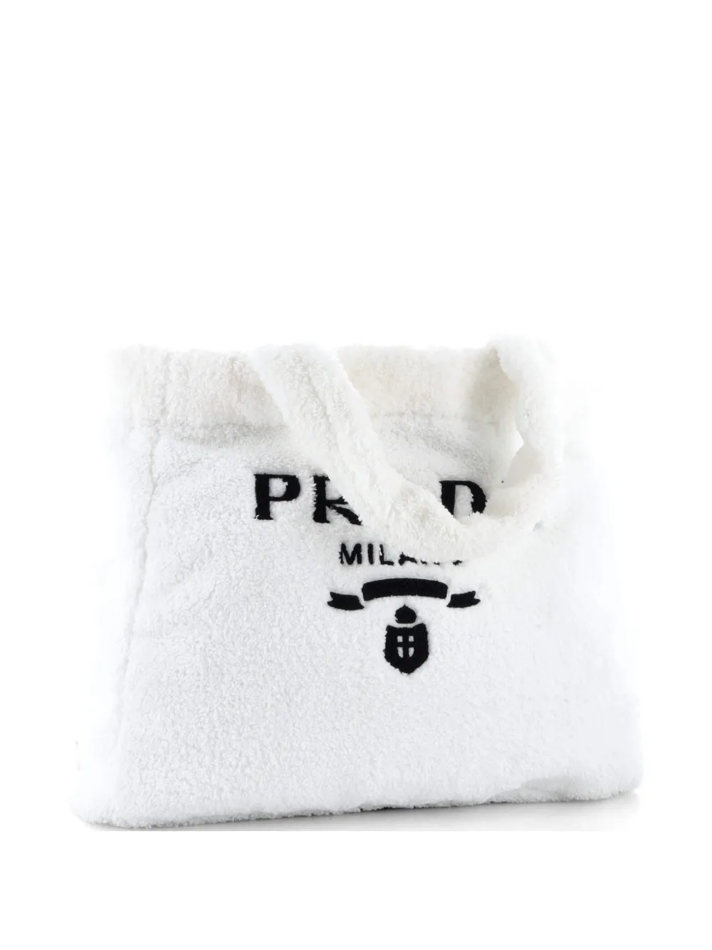 Prada Pre-Owned Logo Terry Cloth tote bag - Toni neutri