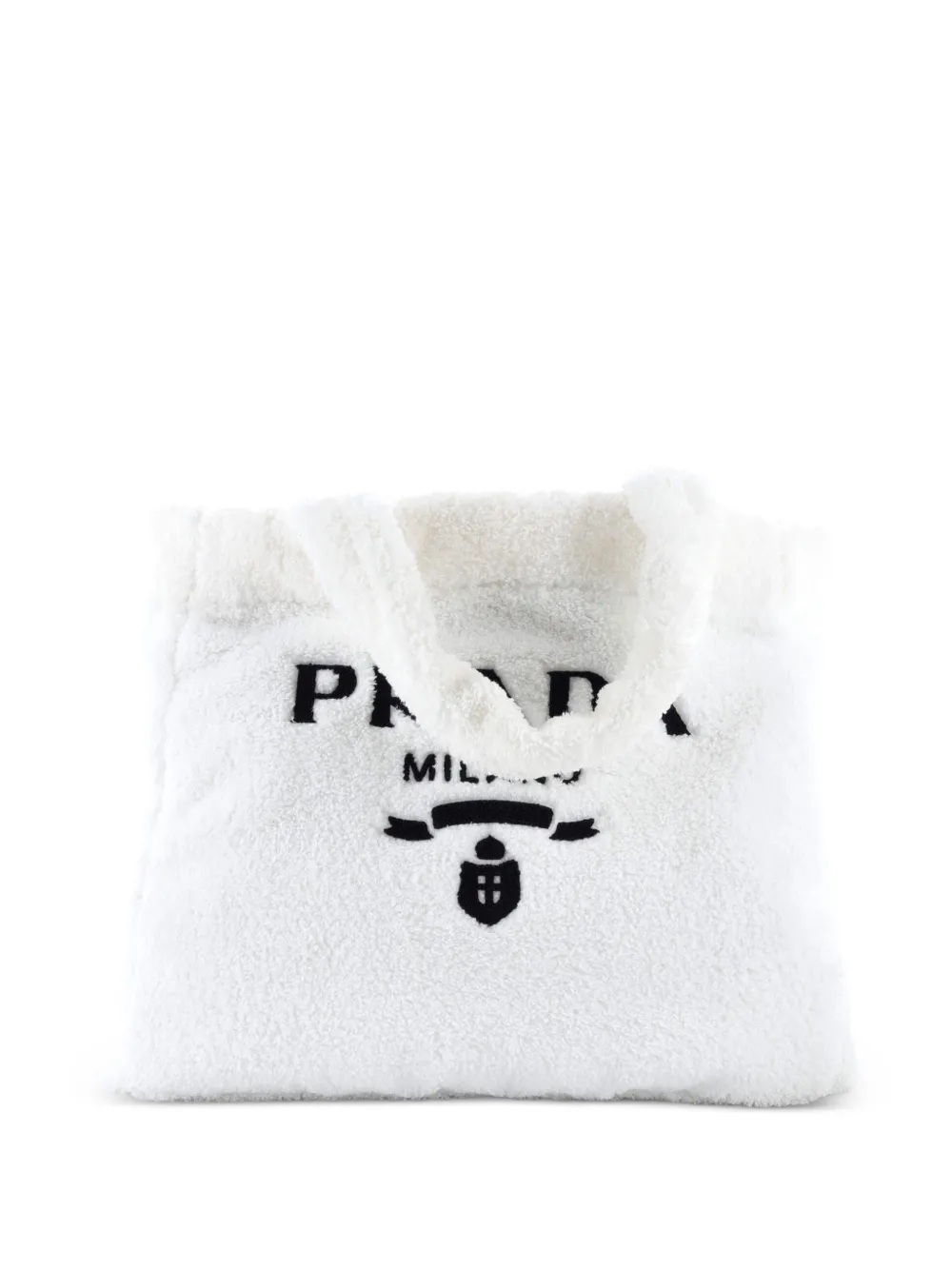 Prada Pre-Owned Logo Terry Cloth tote bag - Toni neutri