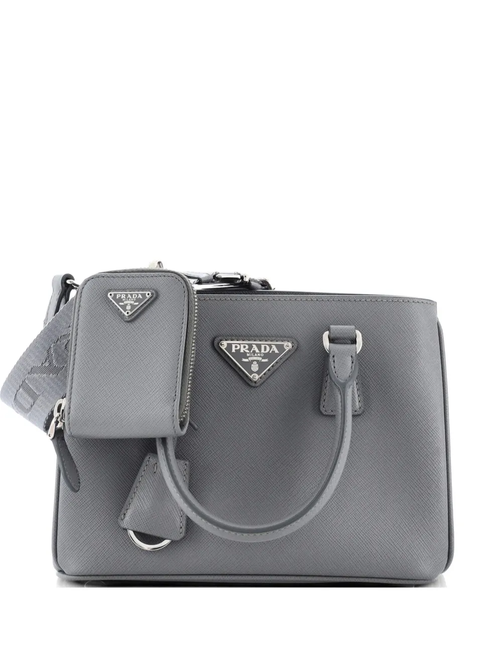 Prada Pre-Owned Re-Edition Galleria Saffiano Leather Micro tote bag - Grey