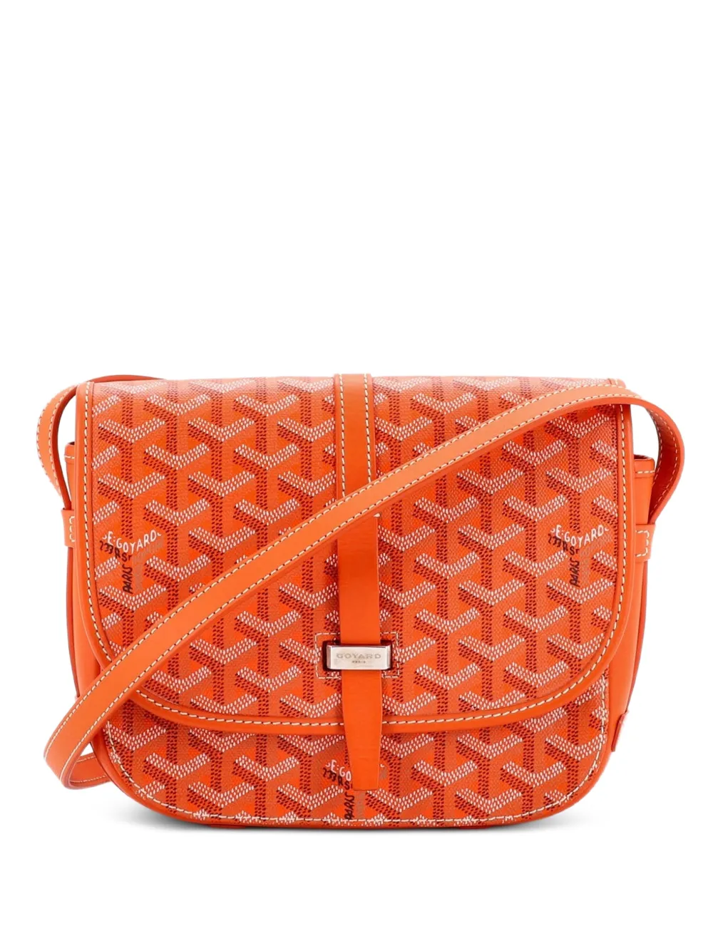 Goyard Pre-Owned Belvedere II Messenger Bag Coated Canvas PM crossbody bag - Arancione
