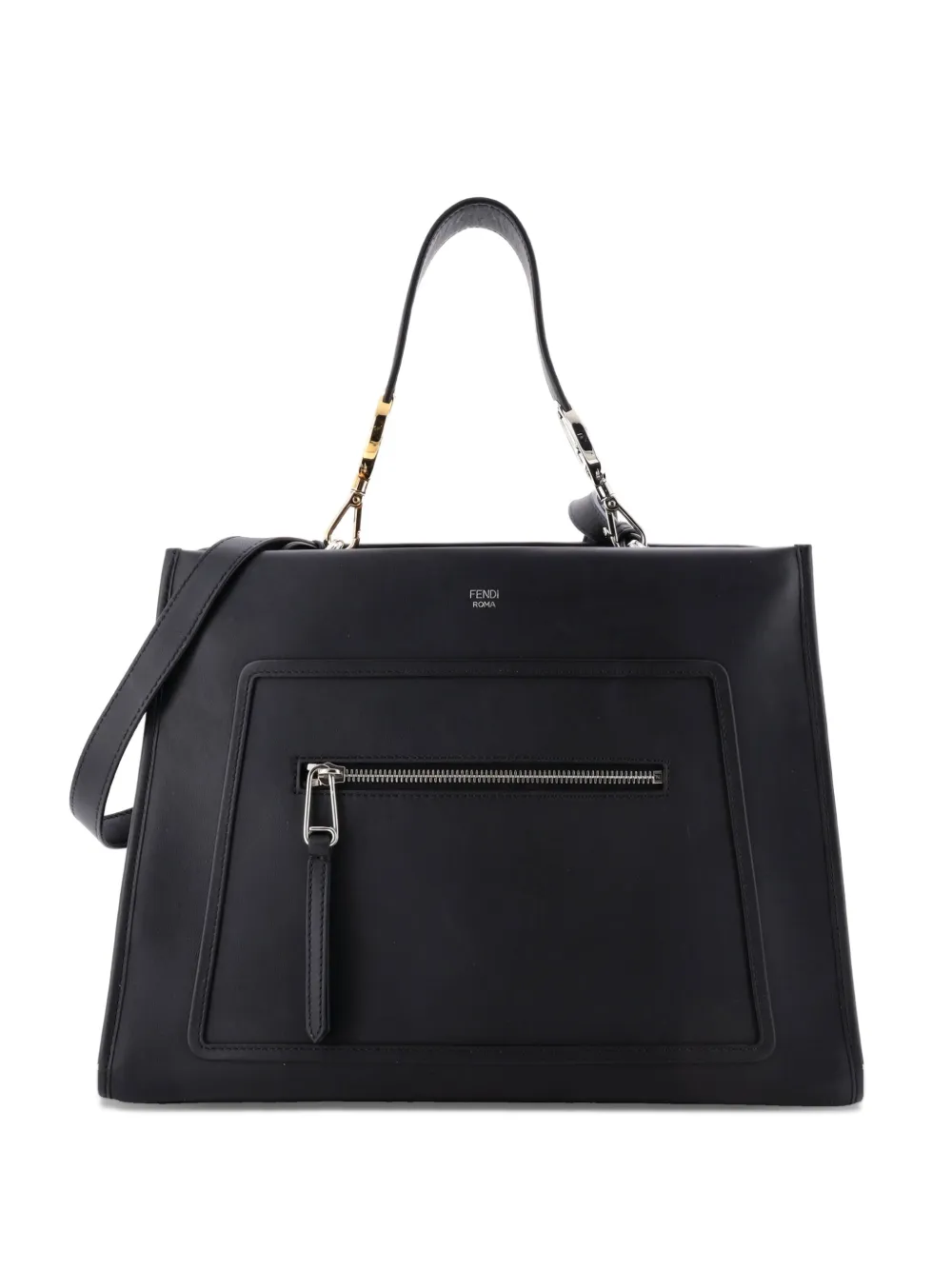 Fendi Pre-Owned Runaway Bag Leather Regular satchel - Black
