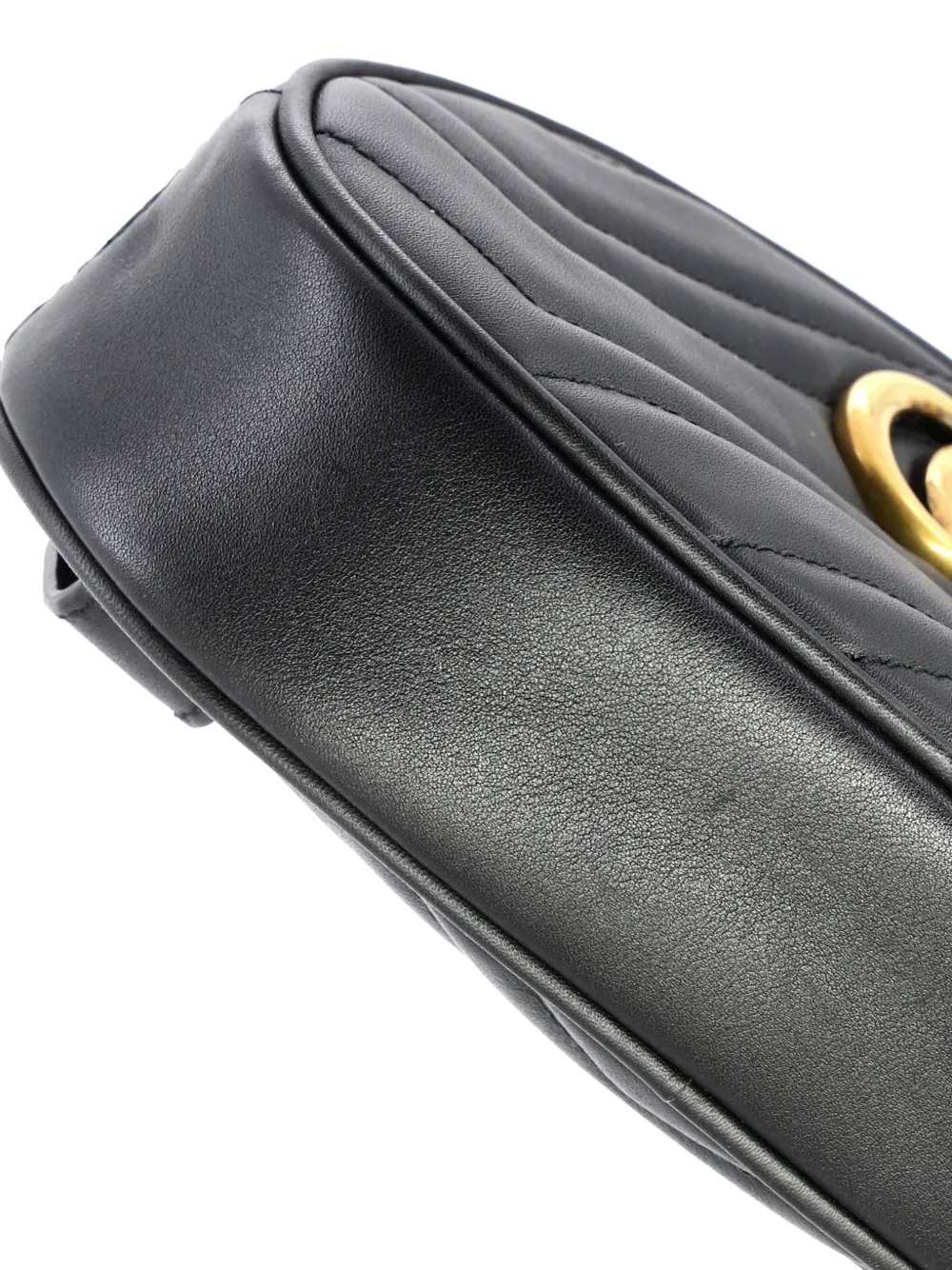 Gucci Pre-Owned GGマーモント マテラッセ レザーベルトバッグ
