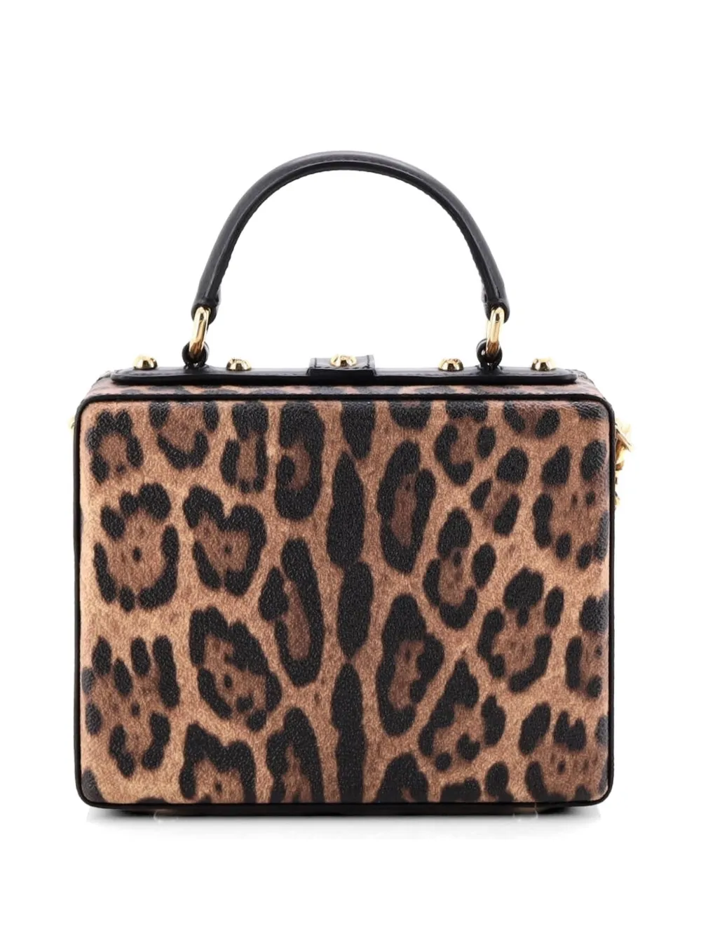  Dolce & Gabbana Pre-owned Bolso Satchel Treasure Box Pequeño De Piel Saffiano Con Diseño Patchwork - Marrón 