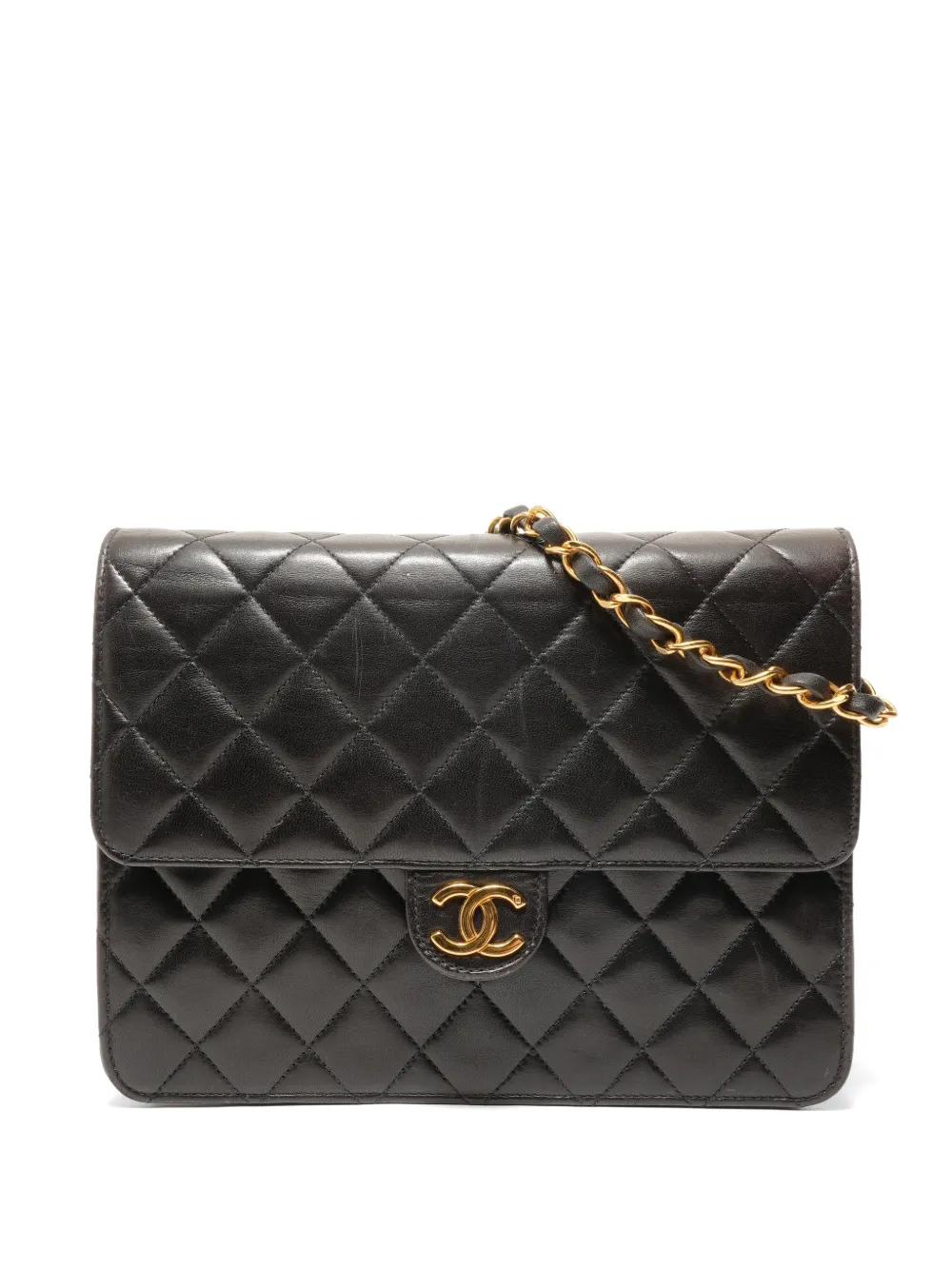 CHANEL Pre-Owned 1994-1996 Matelasse push-lock flap bag - Nero