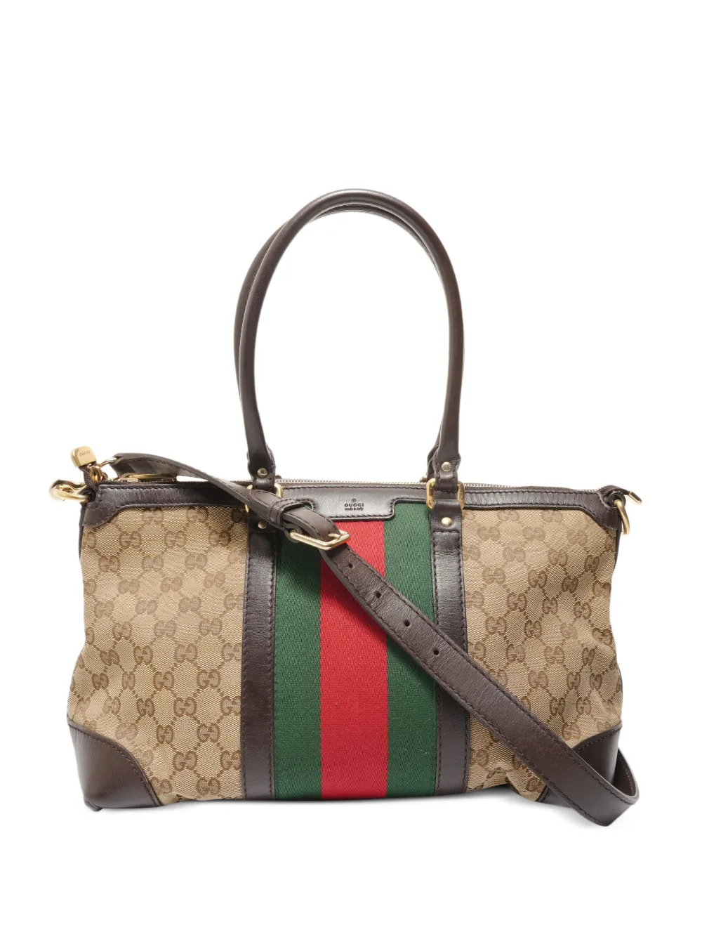 Gucci Pre-Owned 2000-2010s GG Canvas Web handbag - Toni neutri