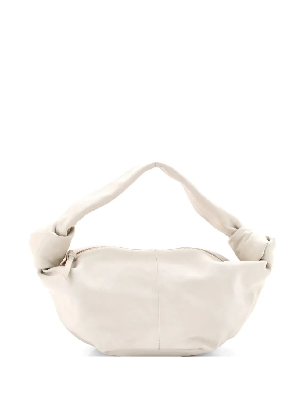 Bottega Veneta Pre-Owned Double Knot Leather Mini hobo bag - White