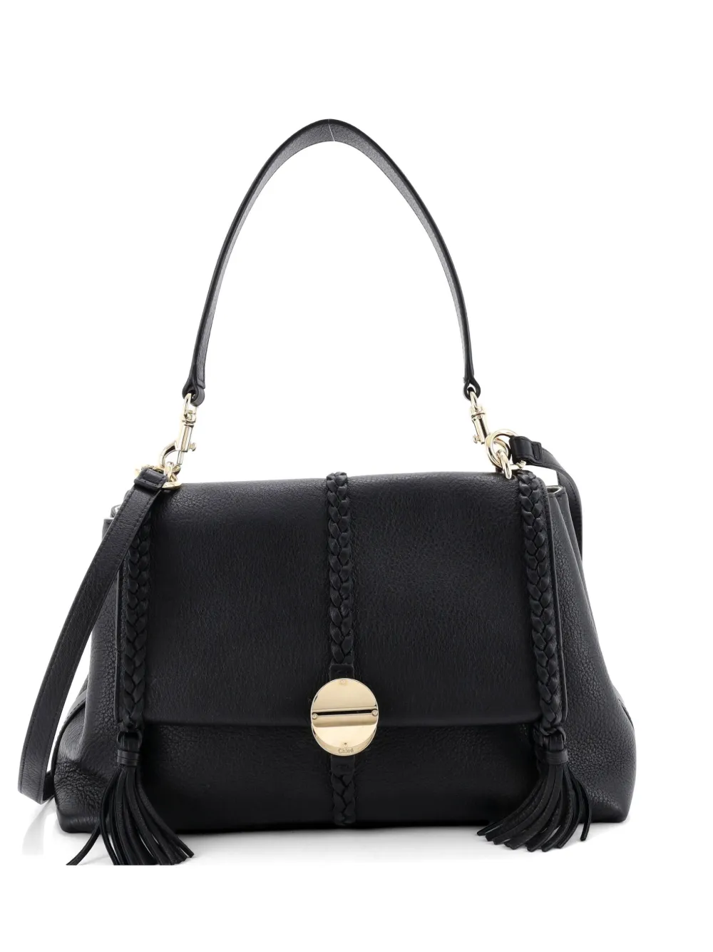 Chloé Pre-Owned Penelope Soft Leather Medium shoulder bag - Nero