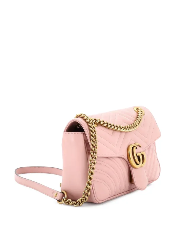 Gucci Pre-Owned GGマーモント フラップ マテラッセレザー ミディアム 