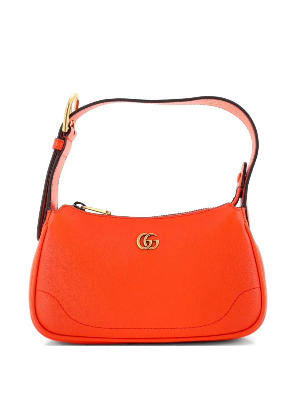 Gucci Pre-Owned Aphrodite Leather Mini shoulder bag - Arancione