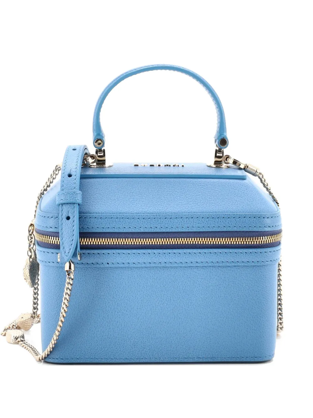 Bvlgari Pre-Owned Serpenti Jewelry Box Bag Leather satchel - Blu