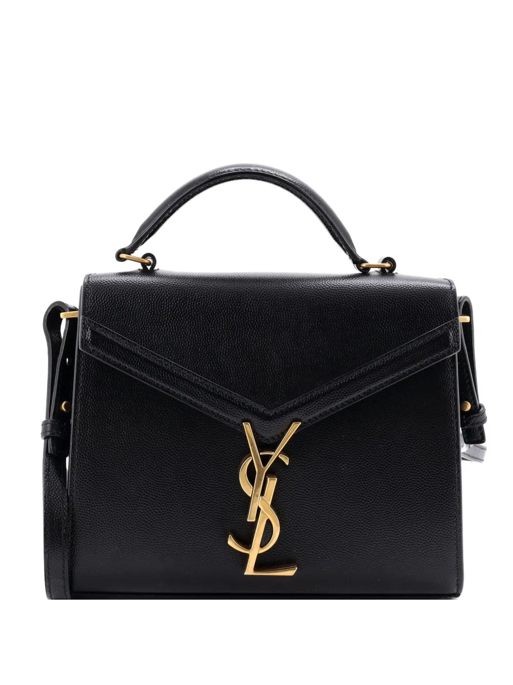 Saint Laurent Pre-Owned Cassandra Top Handle Bag Leather Mini shoulder bag - Nero