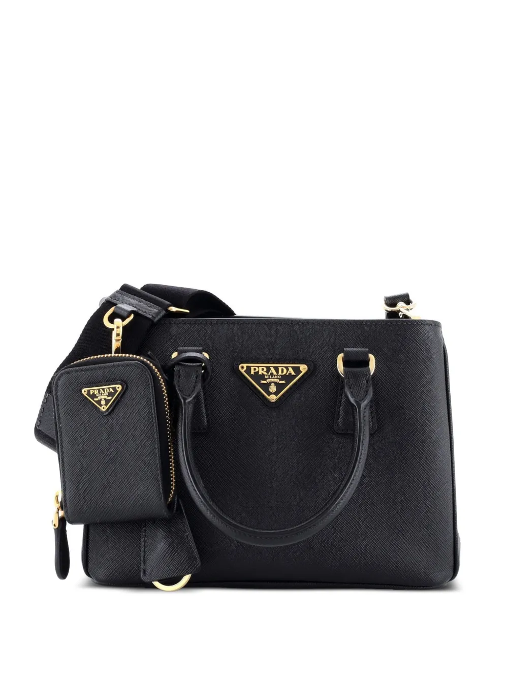 Prada Pre-Owned Re-Edition Galleria Saffiano Leather Micro tote bag - Nero