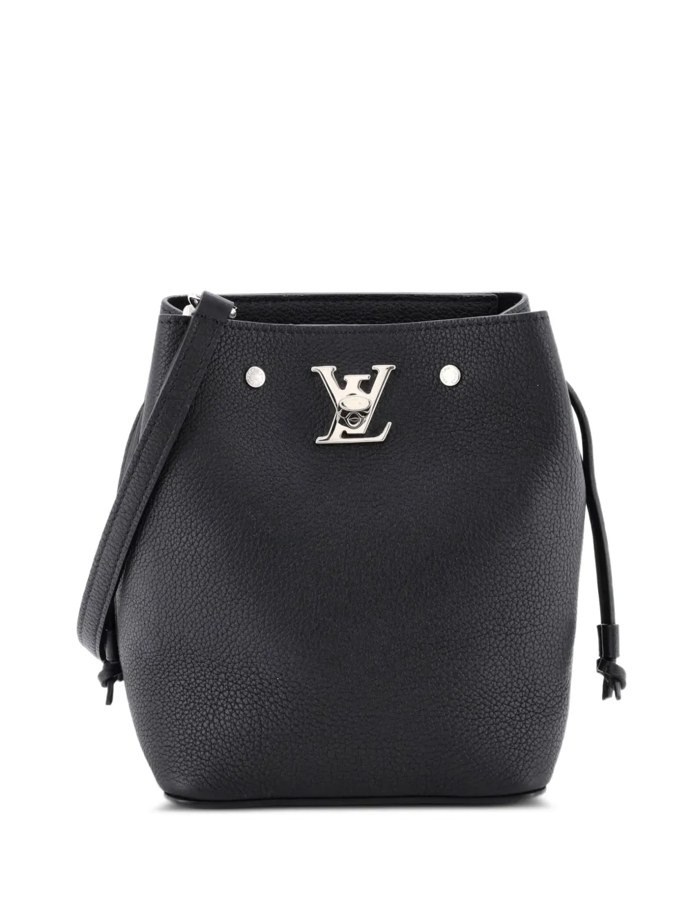 Louis Vuitton Pre-Owned Lockme Leather Nano bucket bag - Nero