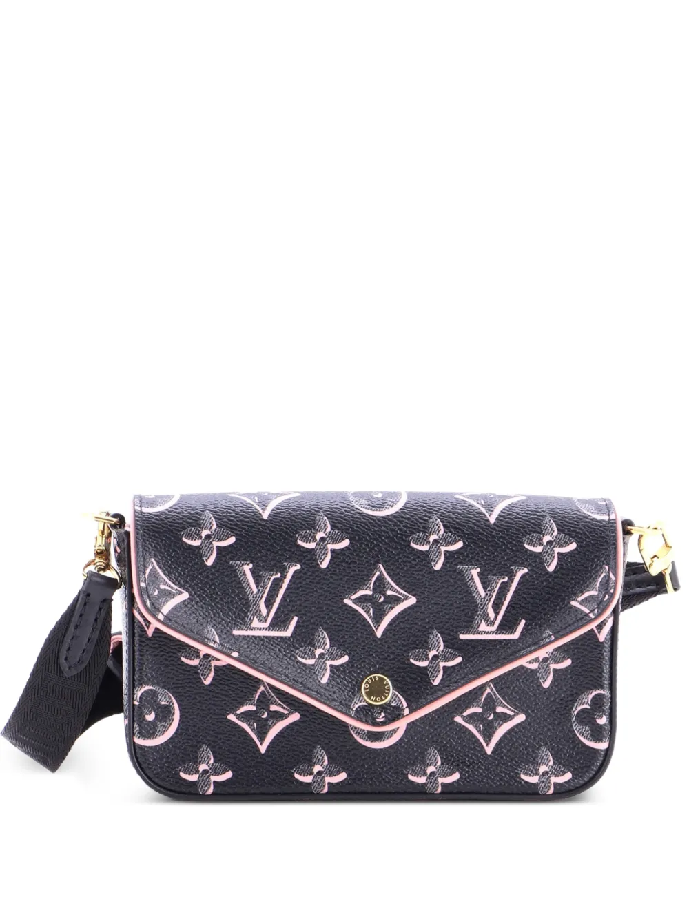Louis Vuitton Pre-Owned Felicie Strap & Go Handbag Fall for You Monogram Canvas crossbody bag - Nero