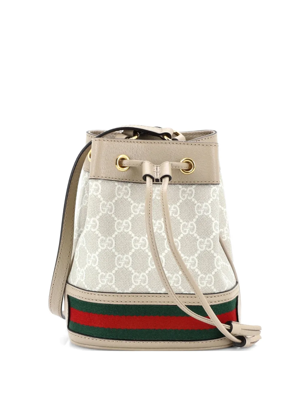 Gucci Pre-Owned Ophidia GG Coated Canvas Mini bucket bag - Nude