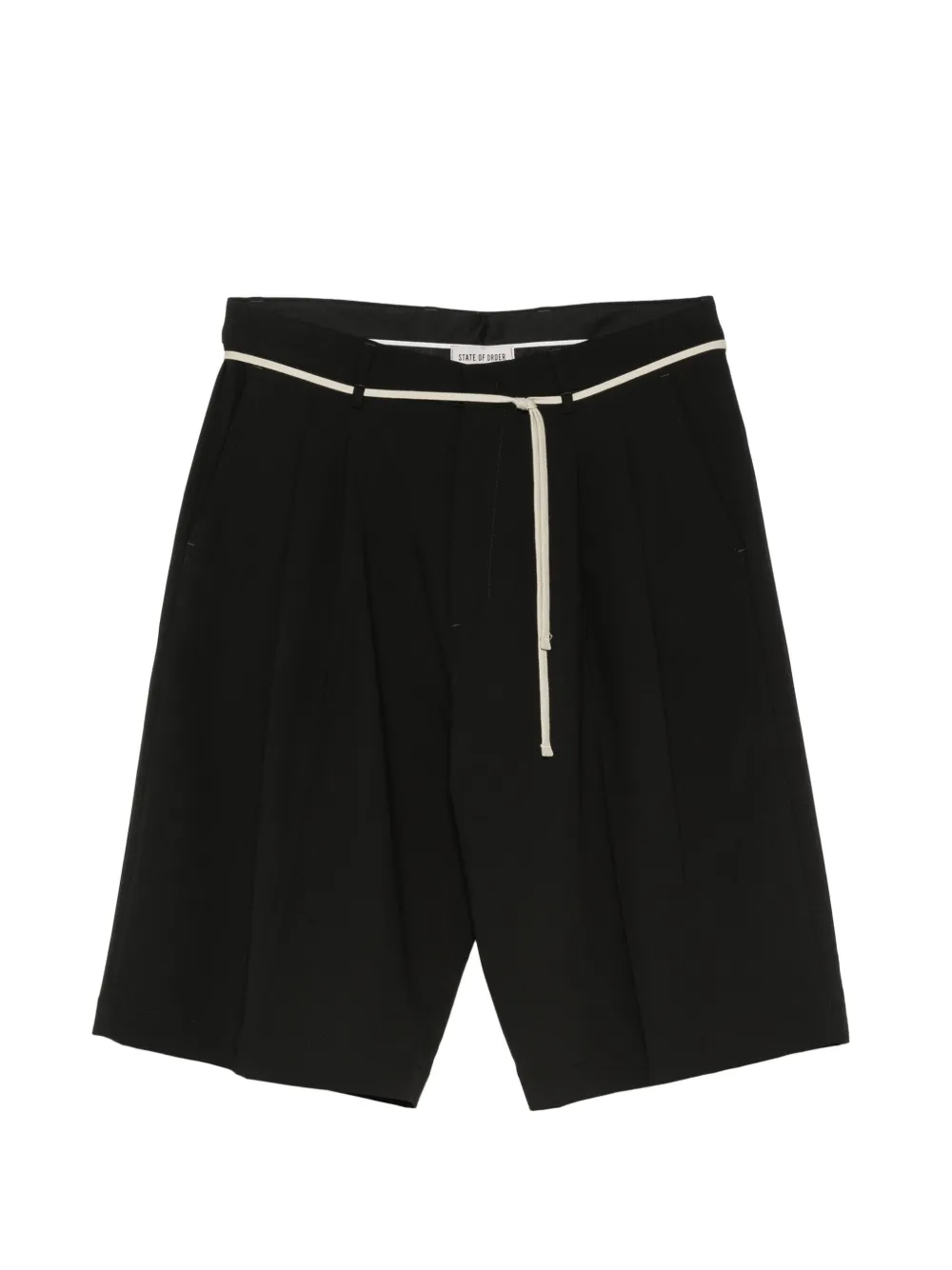 STATE OF ORDER Jack pleated shorts - Nero