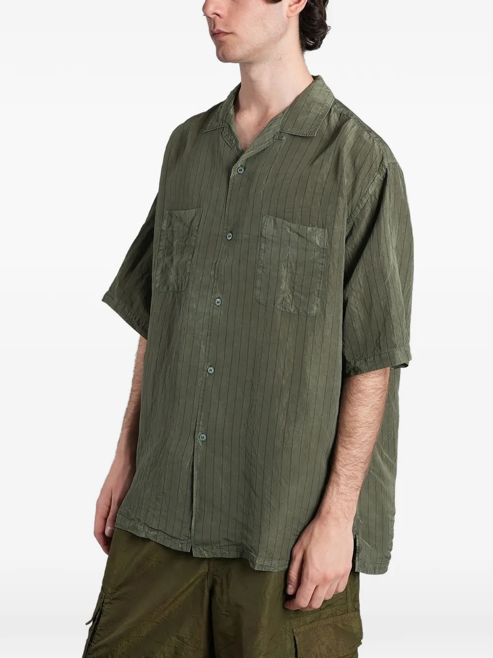 Comme des Garçons Homme Overhemd met korte mouwen Groen