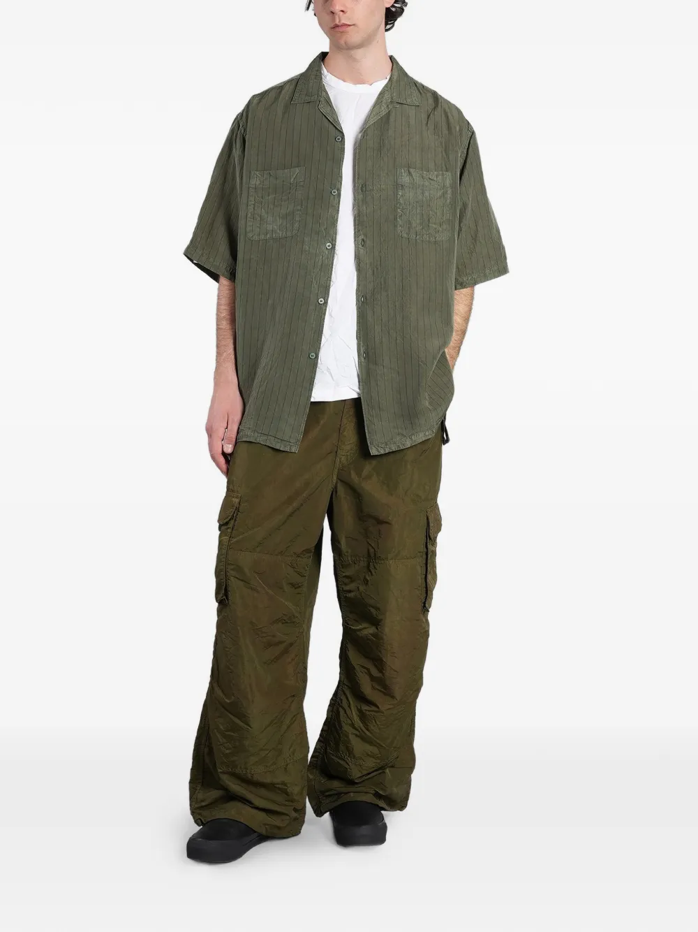 Comme des Garçons Homme Overhemd met korte mouwen Groen
