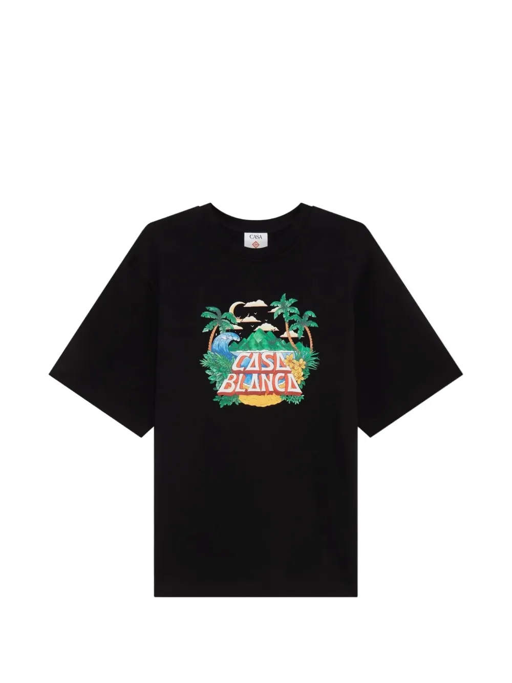 Casablanca Casa Beach Wave T-shirt - Schwarz