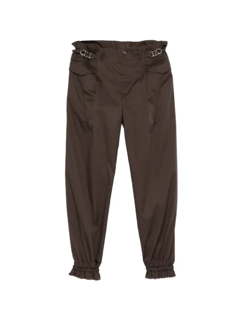 Kiko Kostadinov buckle-detail ruffled-cuff trousers
