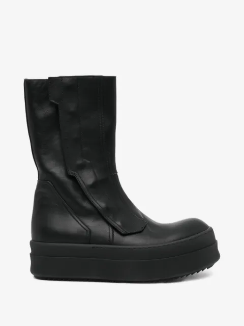 Rick Owens panelled leather boots