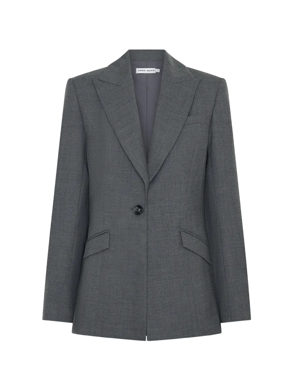 Anna Quan Einreihiger Willow Blazer - Grau