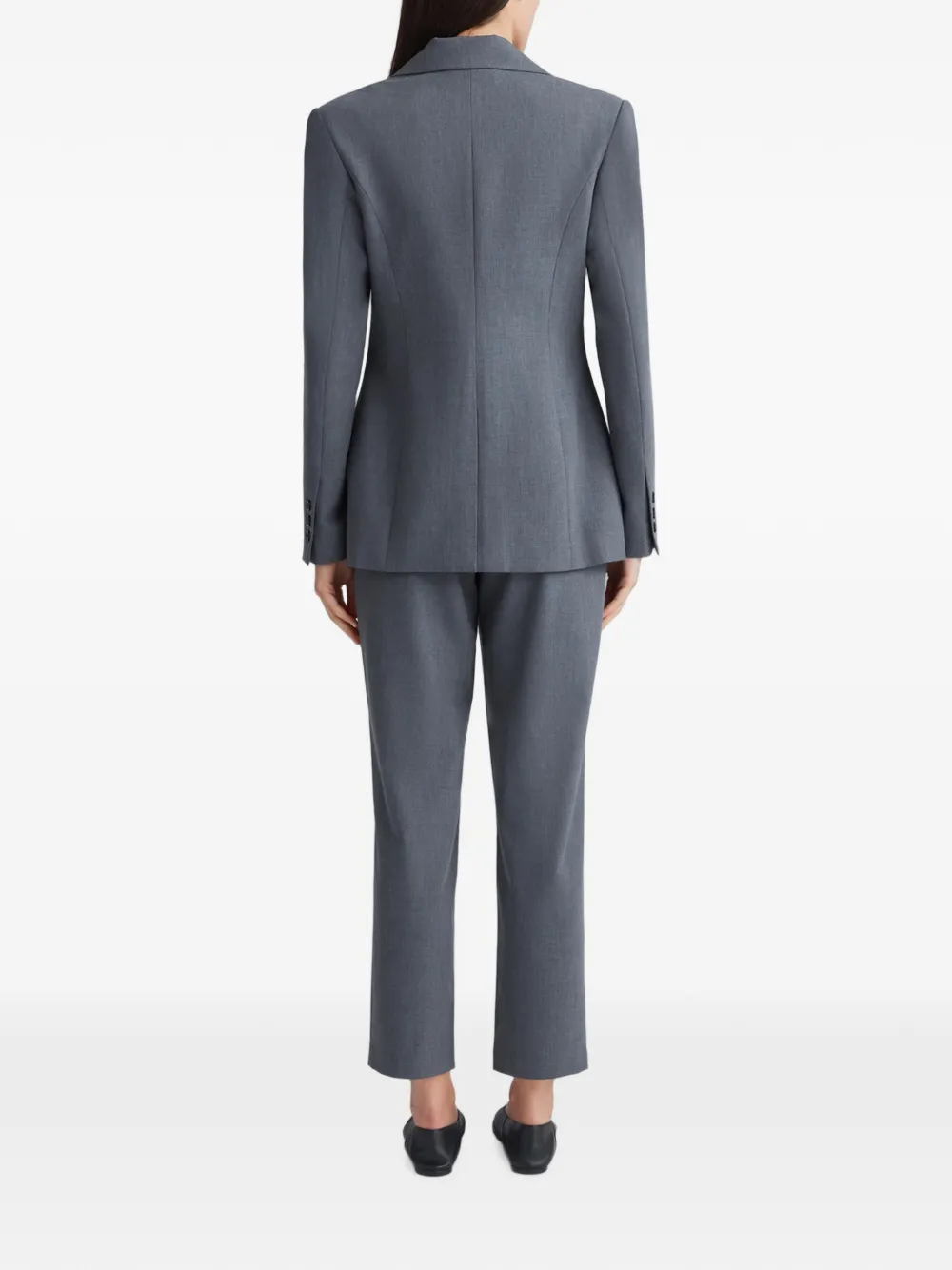 Anna Quan Willow blazer met enkele rij knopen Grijs