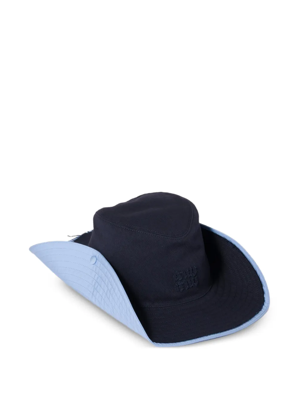 Miu Miu drill cowboy hat - Blu