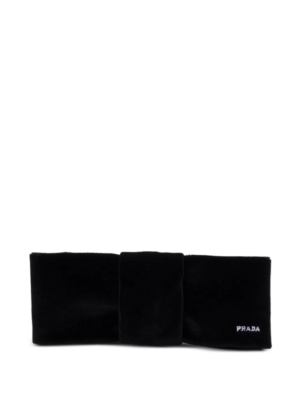 Prada velvet hair clip - Nero
