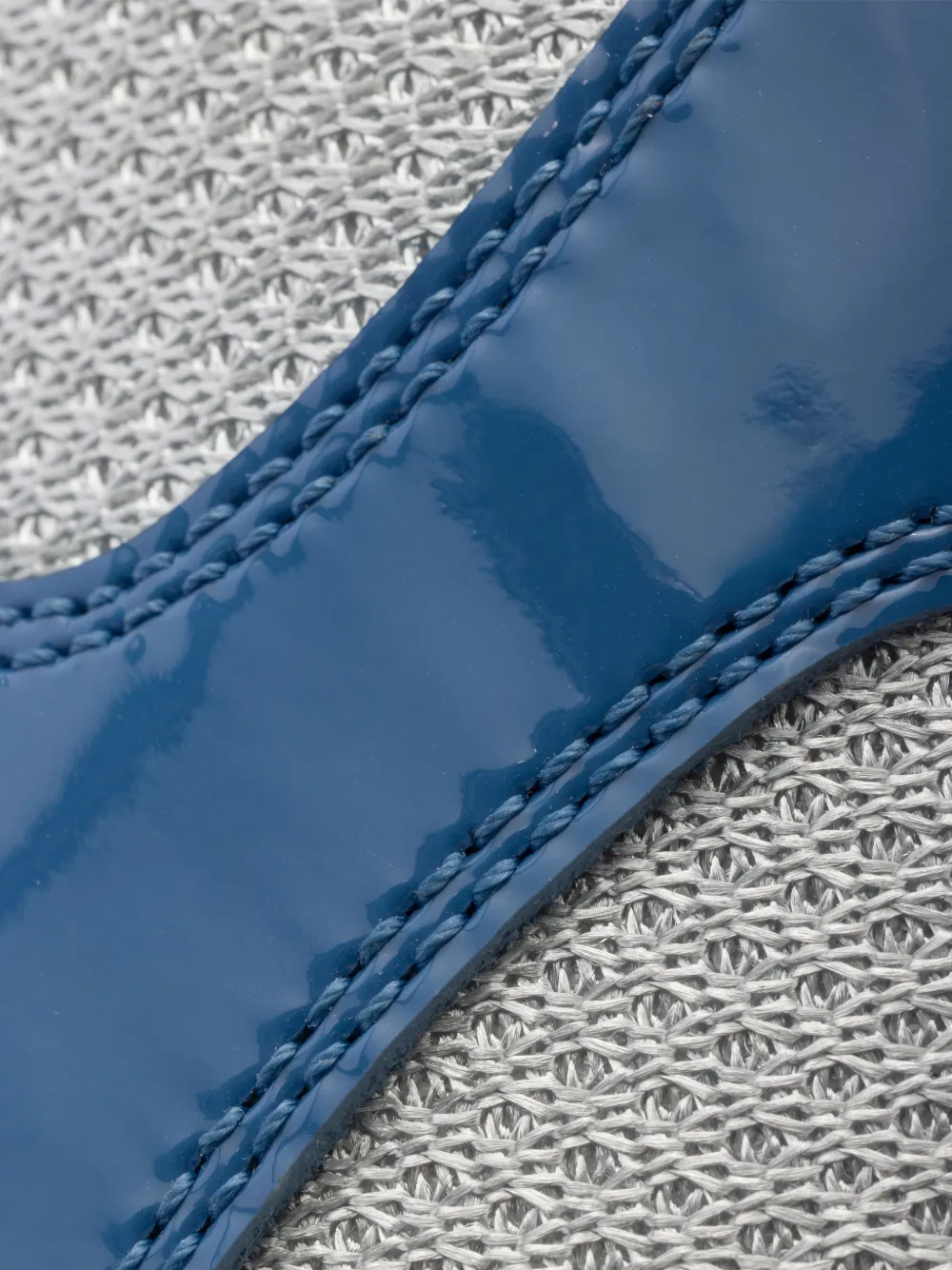 Prada America's Cup sneakers van lakleer en technische stof Blauw