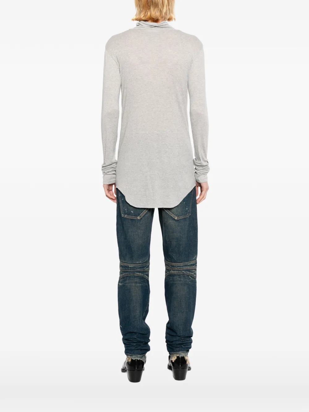 Balmain Coltrui met lange mouwen Grijs