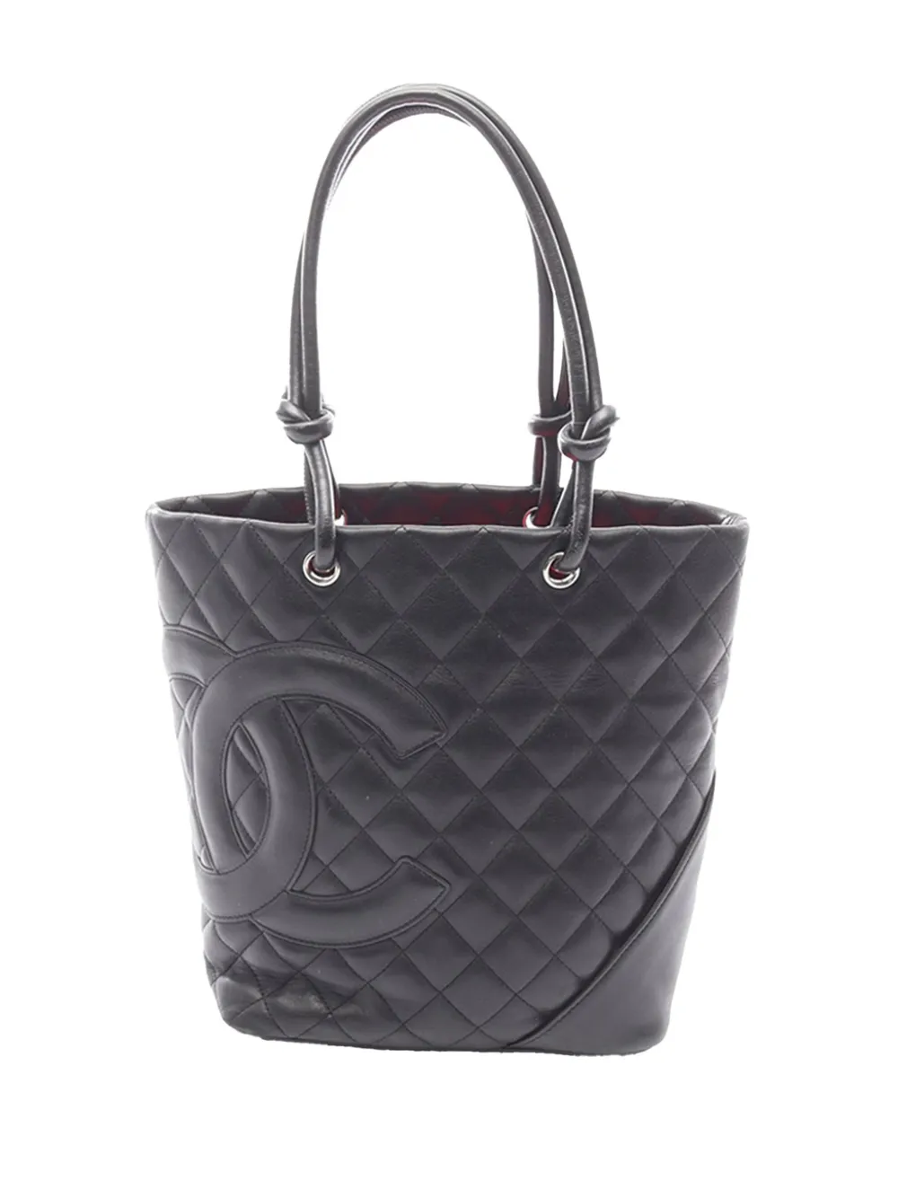 CHANEL Pre-Owned 2004-2005 Medium Lambskin Cambon Ligne tote bag - Nero