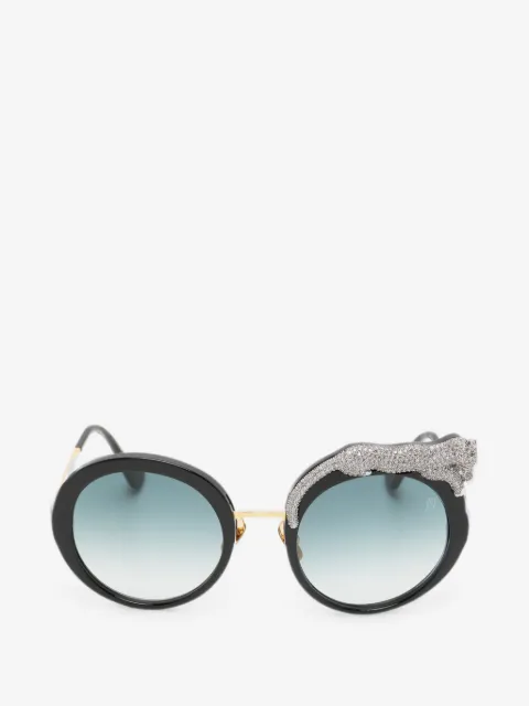 ANNA-KARIN KARLSSON crystal-embellished round-frame sunglasses