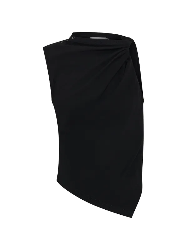 Anna Quan Celia Draped Top in Black