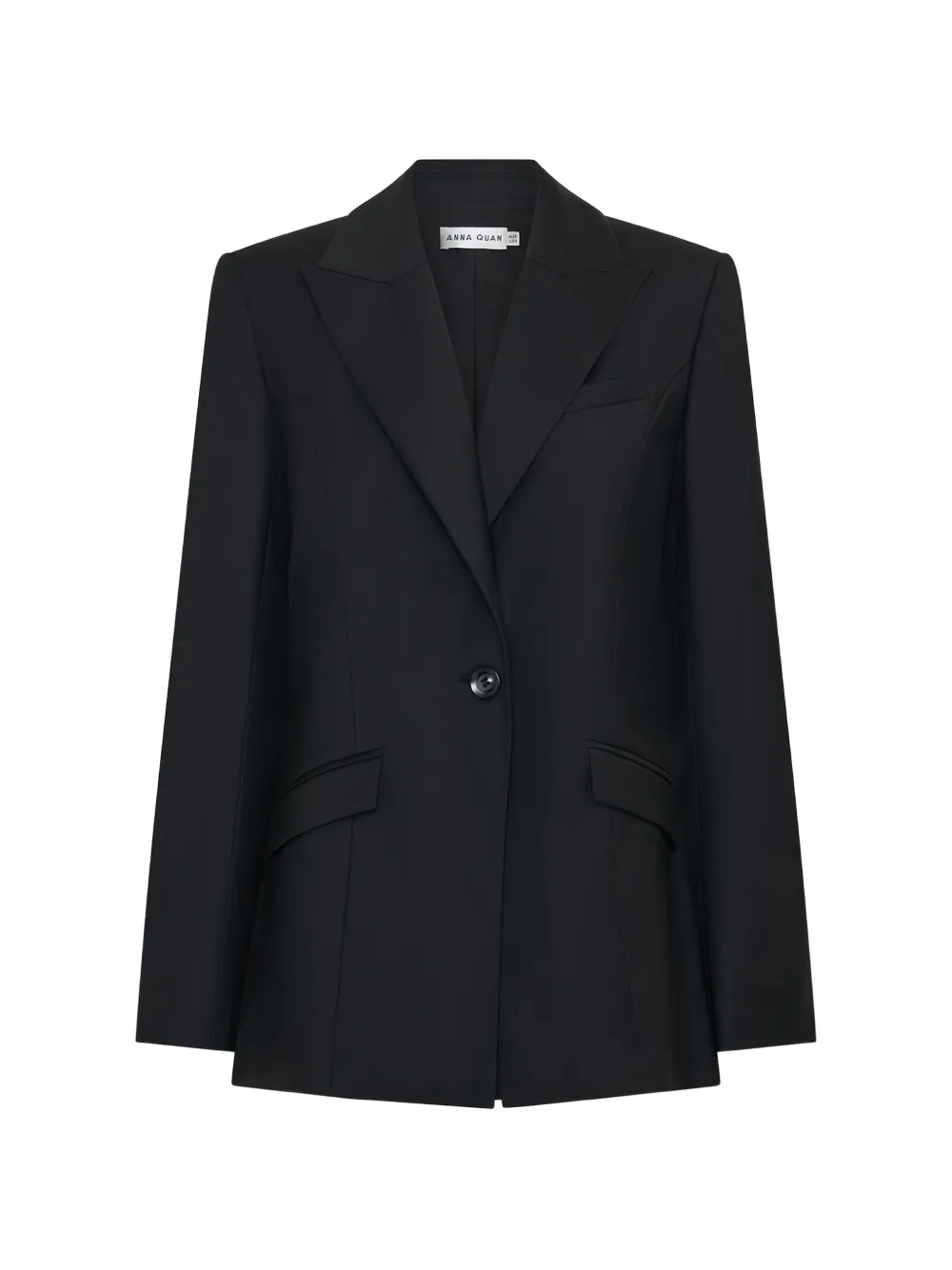 Anna Quan Einreihiger Archie Blazer - Schwarz