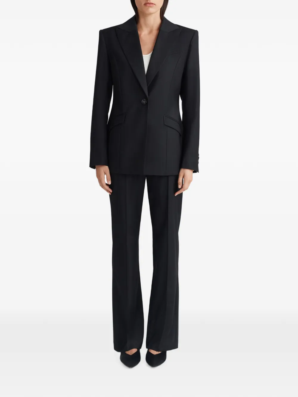  Anna Quan Blazer Archie Con Botones - Negro 