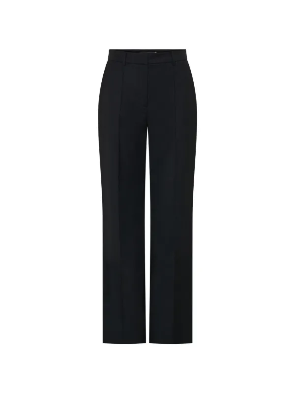 Anna Quan Archie Pleated Trousers in Black